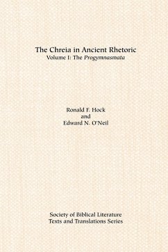The Chreia in Ancient Rhetoric