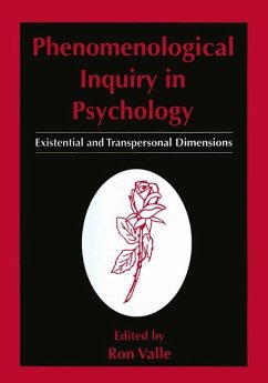 Phenomenological Inquiry in Psychology - Valle, Ron (Hrsg.)