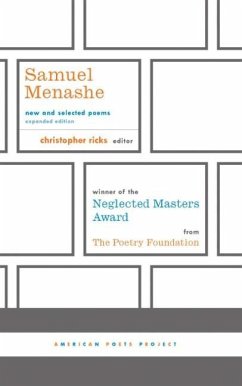 Samuel Menashe: New and Selected Poems: (American Poets Project #17) - Menashe, Samuel