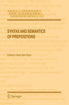 Syntax and Semantics of Prepositions - Saint-Dizier, Patrick (ed.)