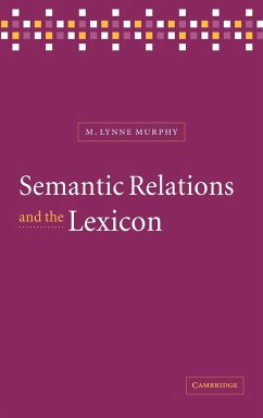 Semantic Relations and the Lexicon: Antonymy, Synonymy and other Paradigms M. Lynne Murphy Author