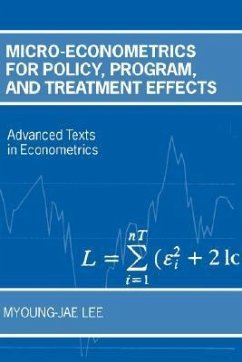 Micro-Econometrics for Policy, Program, and Treatment Effects - Lee, Myoung-Jae