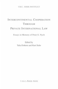 Intercontinental Cooperation Through Private International Law - Einhorn, Talia / Siehr, Kurt (eds.)