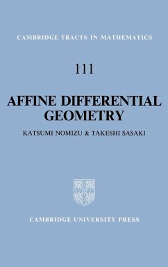Affine Differential Geometry - Nomizu, Katsumi; Katsumi, Nomizu; Takeshi, Sasaki