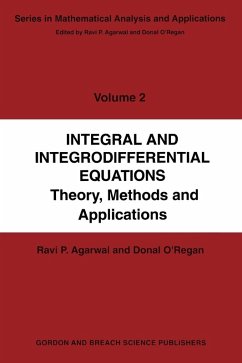 Integral and Integrodifferential Equations Integral and Integrodifferential Equations
