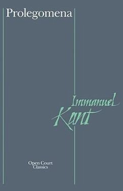 Prolegomena - Kant, Immanuel