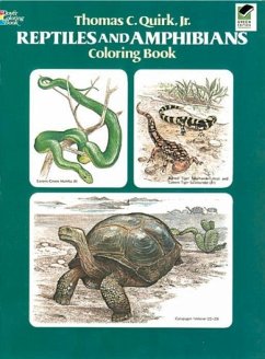 Reptiles and Amphibians Coloring Book - Quirk, Thomas C