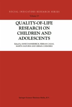 Quality-of-Life Research on Children and Adolescents - Dannerbeck, Anne / Casas, Ferran / Sadurni, Marta / Coenders, Germa (Hgg.)