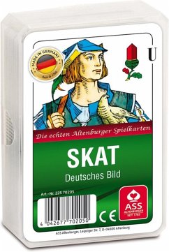 ASS Altenburger Spielkarten 70205 - Skat deutsche Bildmotive, Kornblume