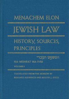 Jewish Law, 4-Volume Set: History, Sources, Principles - Elon, Menachem