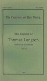 The Register of Thomas Langton, Bishop of Salisbury, 1485-93