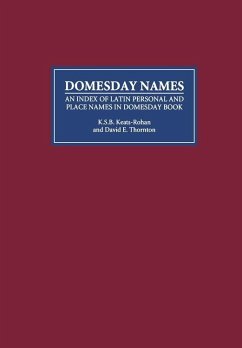 Domesday Names - Keats-Rohan, K S B; Thornton, David E