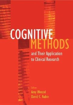 Cognitive Methods and Their Applications to Clinical Research