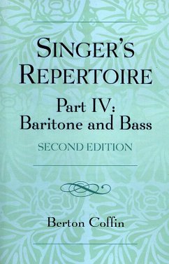 The Singer's Repertoire, Part IV - Coffin, Berton