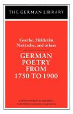 German Poetry from 1750 to 1900