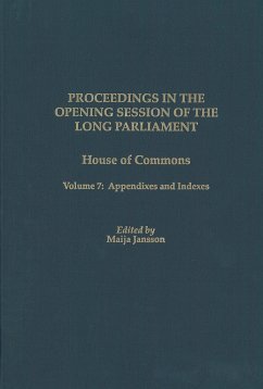 Cover Proceedings in the Opening Session of the Long Parliament