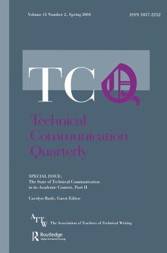 The State of Technical Communication in Its Academic Context