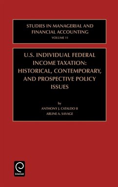 US Individual Federal Income Taxation - Cataldo II, Anthony J / Savage, Arline A