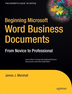 Beginning Microsoft Word Business Documents - Marshall, James J.