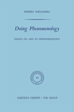 Doing Phenomenology - Spiegelberg, E.