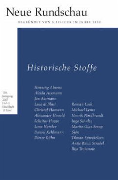 Historische Stoffe - Balmes, Hans-Jürgen / Bong, Jörg / Roesler, Alexander / Vogel, Oliver (Hgg.)