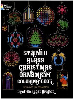 Stained Glass Christmas Ornament Coloring Book - Grafton, Carol Belanger