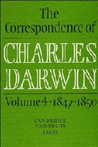 The Correspondence of Charles Darwin: Volume 4, 1847-1850 - Darwin, Charles