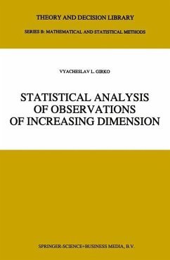 Statistical Analysis of Observations of Increasing Dimension - Girko, Vyacheslav L.