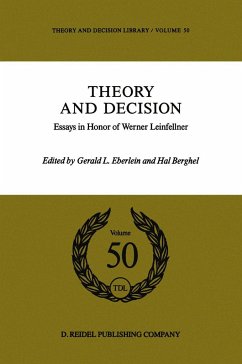 Theory and Decision - Eberlein, G. / Berghel, H.A. (Hgg.)