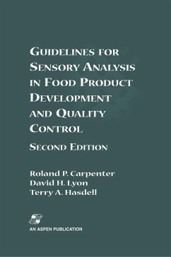 Guidelines for Sensory Analysis in Food Product Development and Quality Control - Carpenter, Roland P.;Lyon, David H.;Hasdell, Terry A.