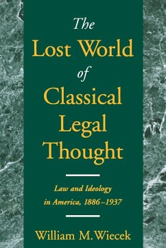 Cover The Lost World of Classical Legal Thought