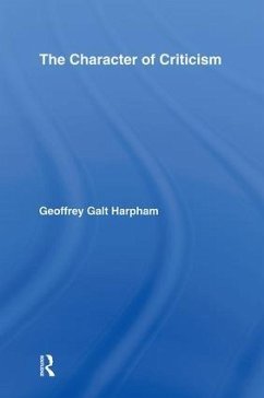 The Character of Criticism - Harpham, Geoffrey Galt