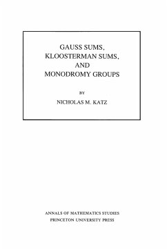 Gauss Sums, Kloosterman Sums, and Monodromy Groups. (AM-116), Volume 116 - Katz, Nicholas M.