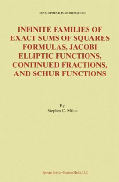 Infinite Families of Exact Sums of Squares Formulas, Jacobi Elliptic Functions, Continued Fractions, and Schur Functions - Milne, Stephen C.