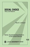 Social Choice: : Theory & Research