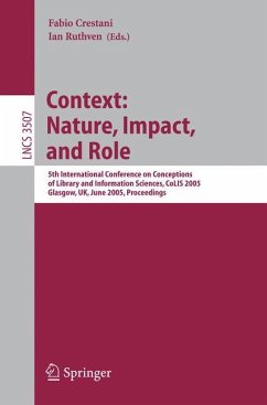 Information Context: Nature, Impact, and Role - Crestani, Fabio / Ruthven, Ian (eds.)
