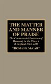 The Matter and Manner of Praise