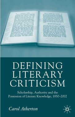 Defining Literary Criticism - Atherton, Carol