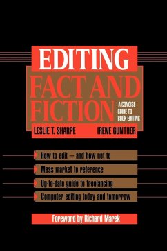 Editing Fact and Fiction - Sharpe, Leslie T.