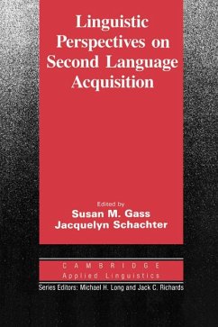 Linguistic Perspectives on Second Language Acquisition