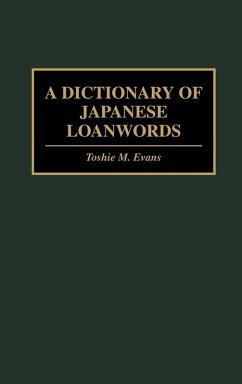 Cover A Dictionary of Japanese Loanwords