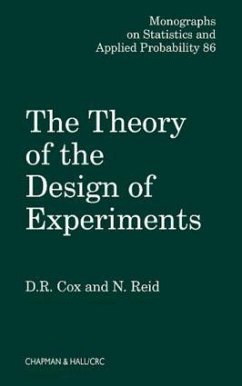 The Theory of the Design of Experiments - Cox, D R; Reid, Nancy