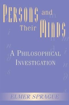 Persons And Their Minds - Sprague, Elmer