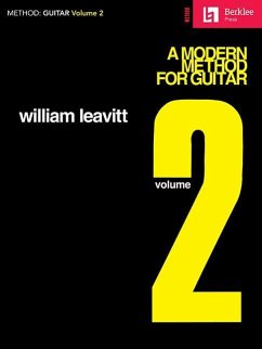Cover Modern Method for Guitar Volume 2 Intermediate Guitar Lessons for Melody, Scales, Arpeggios, and Chords Learn Improvisation, Rhythm Techniques, and Fingerboard Mastery