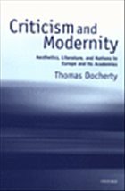 Criticism and Modernity - Docherty, Thomas