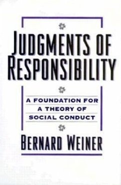 Judgments of Responsibility - Weiner, Bernard