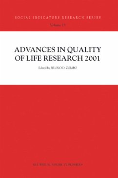 Advances in Quality of Life Research 2001 - Zumbo, Bruno D. (Hrsg.)