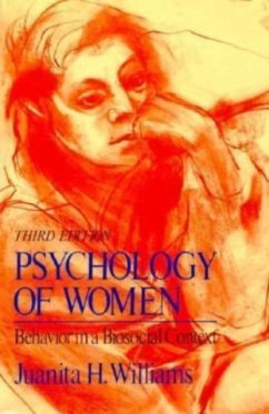 Psychology of Women: Behavior in a Biosocial Context - Williams, Juanita H.