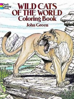 Wild Cats of the World Coloring Book - Green, John
