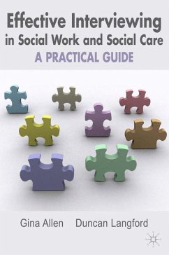 Cover Effective Interviewing in Social Work and Social Care